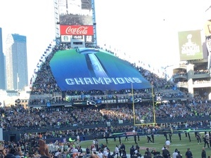 Seahawks Champion endzone